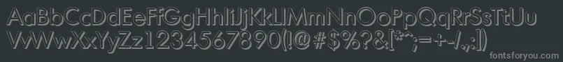 More about MontrealshadowRegular Font MontrealshadowRegular Font – Gray Fonts on Black Background