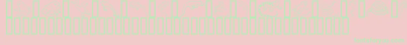 GeReptibian Font – Green Fonts on Pink Background