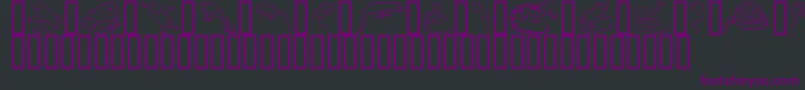 GeReptibian Font – Purple Fonts on Black Background