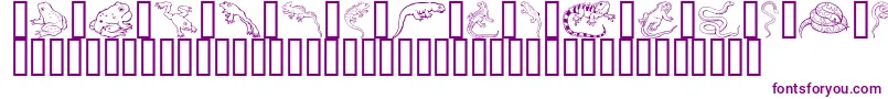 Шрифт GeReptibian – фиолетовые шрифты