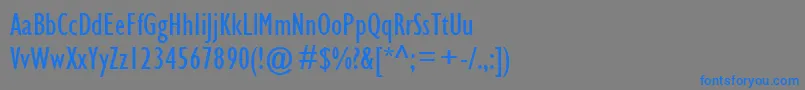 Gilc Font – Blue Fonts on Gray Background