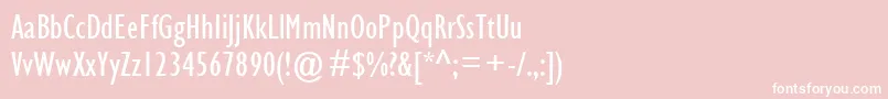 Gilc Font – White Fonts on Pink Background