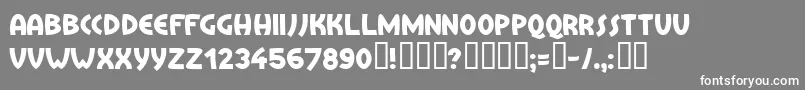 Treai Font – White Fonts on Gray Background