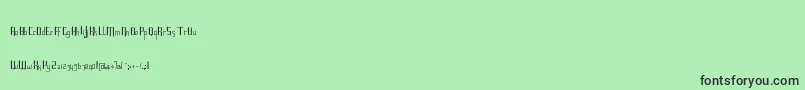 Roncial Font – Black Fonts on Green Background
