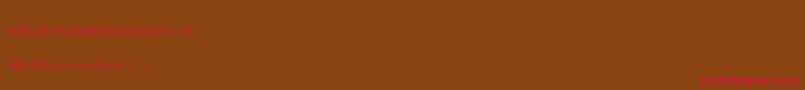 Roncial Font – Red Fonts on Brown Background