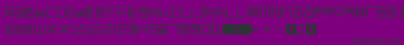 フォントHangeulSimplify – 紫の背景に黒い文字