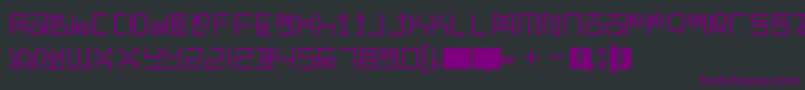 HangeulSimplify Font – Purple Fonts on Black Background