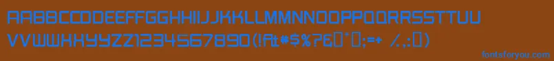 BurgerJointJl Font – Blue Fonts on Brown Background