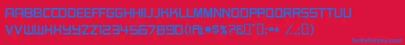 BurgerJointJl Font – Blue Fonts on Red Background