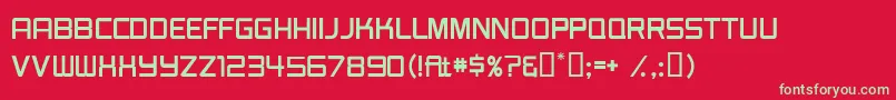 フォントBurgerJointJl – 赤い背景に緑の文字