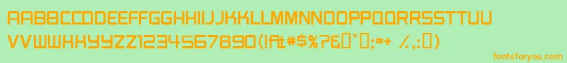 BurgerJointJl Font – Orange Fonts on Green Background