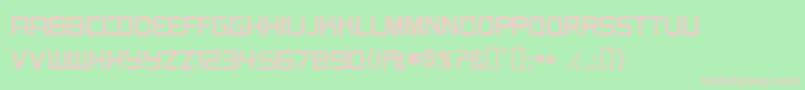 BurgerJointJl Font – Pink Fonts on Green Background