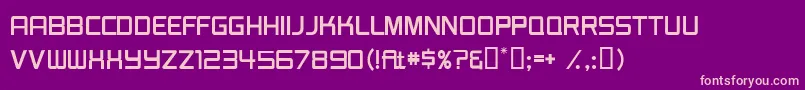 BurgerJointJl Font – Pink Fonts on Purple Background