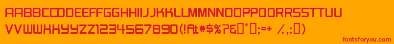 BurgerJointJl Font – Red Fonts on Orange Background