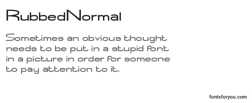 RubbedNormal Font