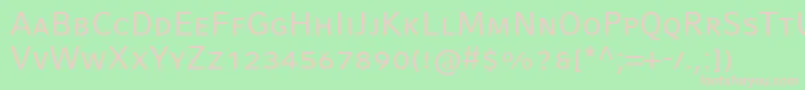 CompatilFactLtComRegularSmallCaps Font – Pink Fonts on Green Background