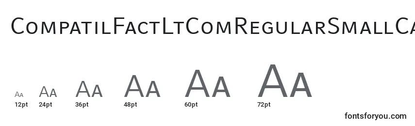 Größen der Schriftart CompatilFactLtComRegularSmallCaps
