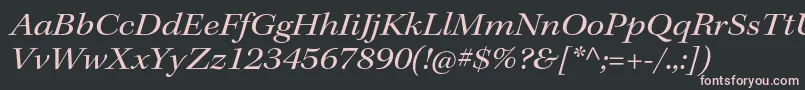 KeplerstdExtitsubh Font – Pink Fonts on Black Background