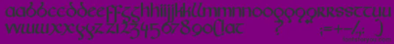 Fairies Font – Black Fonts on Purple Background