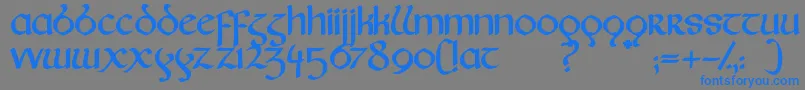 Fairies Font – Blue Fonts on Gray Background