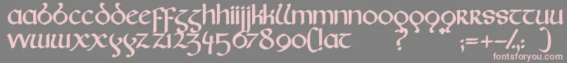 Fairies Font – Pink Fonts on Gray Background