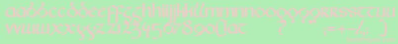 Fairies Font – Pink Fonts on Green Background