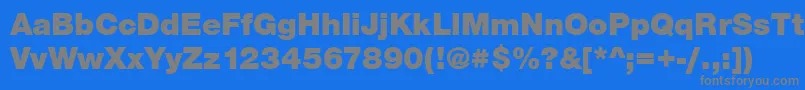 More about Sans ffy Font Sans ffy Font – Gray Fonts on Blue Background