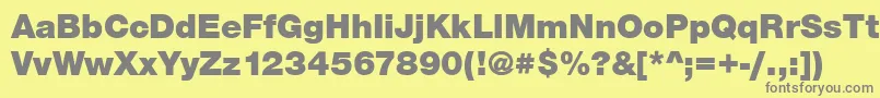 More about Sans ffy Font Sans ffy Font – Gray Fonts on Yellow Background