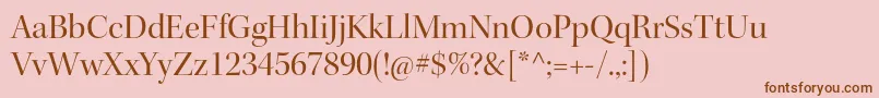 KeplerstdDisp Font – Brown Fonts on Pink Background
