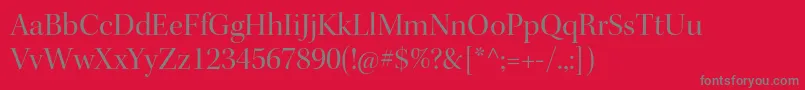 KeplerstdDisp Font – Gray Fonts on Red Background