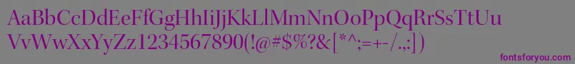 KeplerstdDisp Font – Purple Fonts on Gray Background