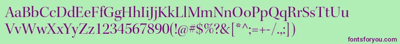 KeplerstdDisp Font – Purple Fonts on Green Background