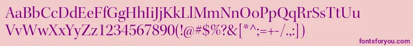 KeplerstdDisp-Schriftart – Violette Schriften auf rosa Hintergrund