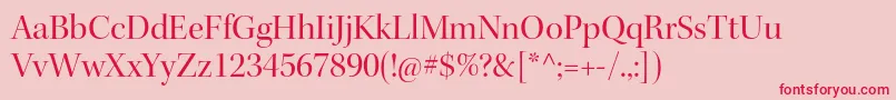 KeplerstdDisp Font – Red Fonts on Pink Background