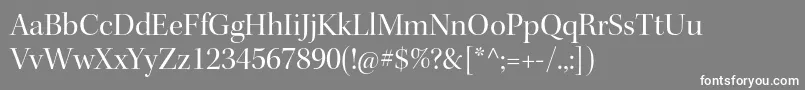 KeplerstdDisp Font – White Fonts on Gray Background