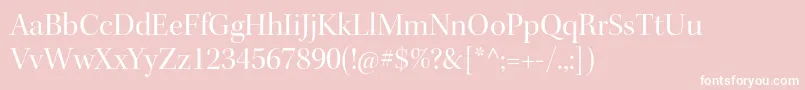 KeplerstdDisp Font – White Fonts on Pink Background