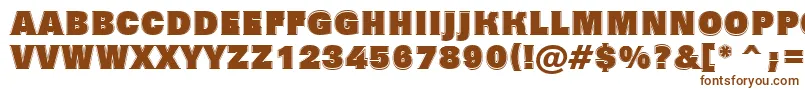 AGrotictitulgrhv Font – Brown Fonts on White Background