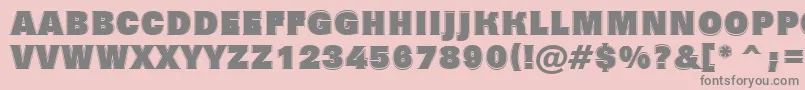 AGrotictitulgrhv Font – Gray Fonts on Pink Background