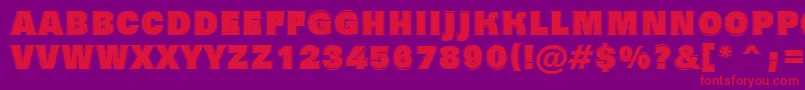 AGrotictitulgrhv Font – Red Fonts on Purple Background