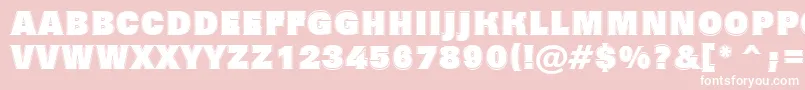 AGrotictitulgrhv Font – White Fonts on Pink Background