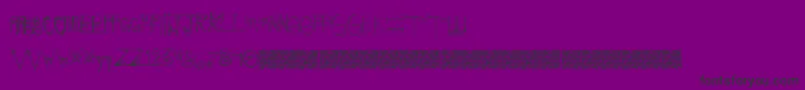 Crazyeyes-Schriftart – Schwarze Schriften auf violettem Hintergrund