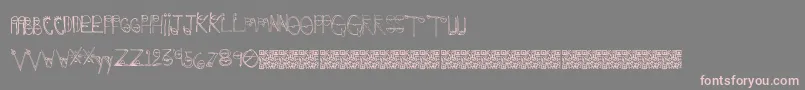 More about Crazyeyes Font Crazyeyes Font – Pink Fonts on Gray Background