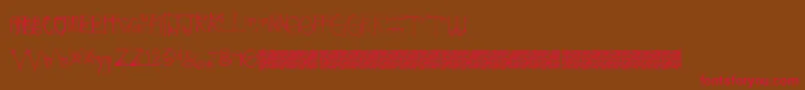 Crazyeyes Font – Red Fonts on Brown Background