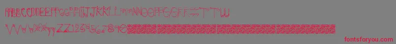 Crazyeyes Font – Red Fonts on Gray Background
