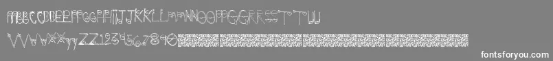 Crazyeyes Font – White Fonts on Gray Background