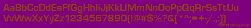 EurostiletBold Font – Brown Fonts on Purple Background