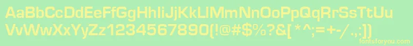 EurostiletBold Font – Yellow Fonts on Green Background