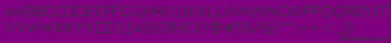 PfhellenicaserifproLight Font – Black Fonts on Purple Background