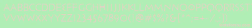 PfhellenicaserifproLight Font – Pink Fonts on Green Background