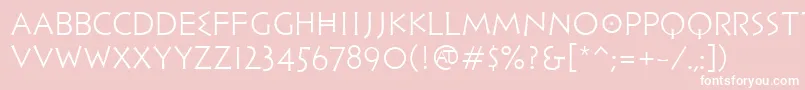 PfhellenicaserifproLight Font – White Fonts on Pink Background